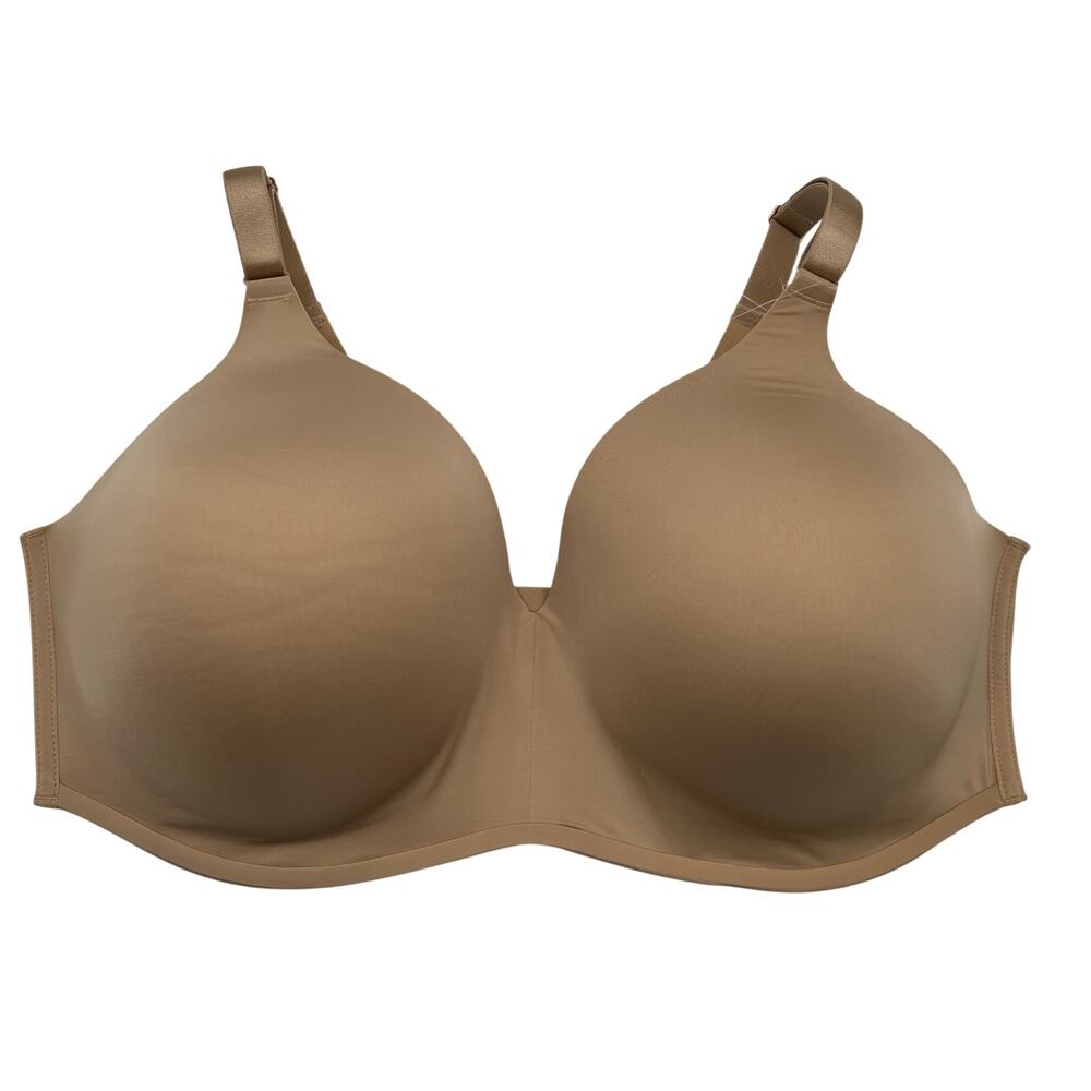 Soma Vanishing 360 Perfect Coverage Bra Wireless Size 42DDD BEIGE NEW